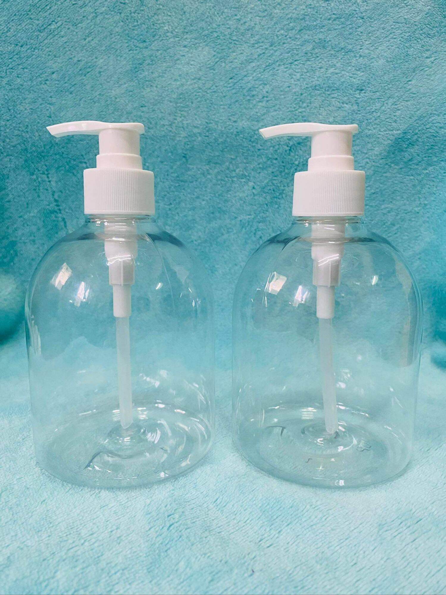 500ml Pump Bottle / Clear Plastic Container with Nozzle / Alcohol / Shampoo / Lotion / Liquid hand Sanitizer