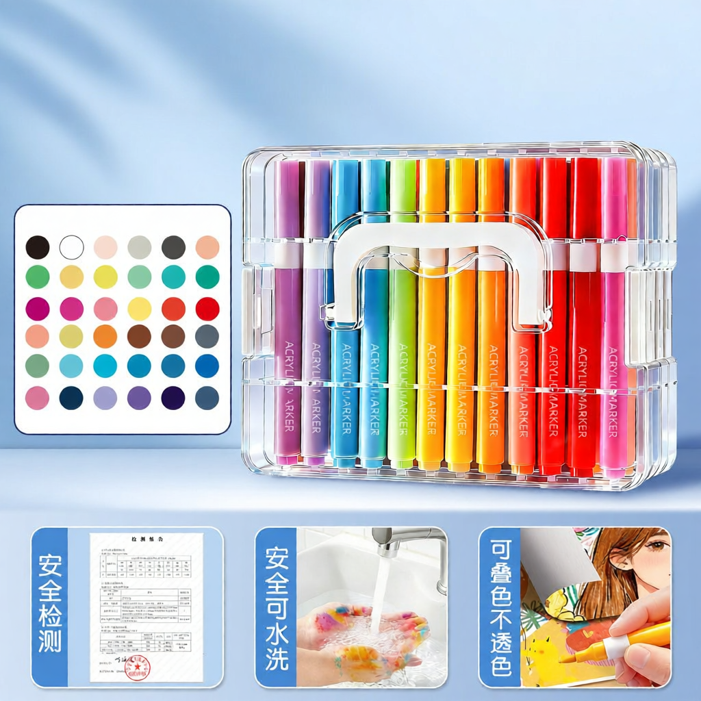 XUEDELE | Non-Bleeding Blendable Art Markers for Kids