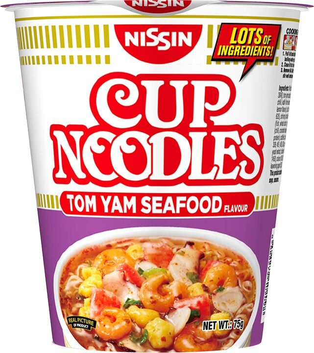 Nissin cup noodles. Nissin foods.