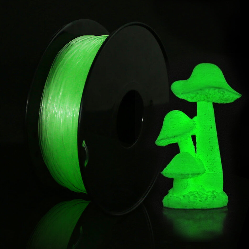 250g 500g 1Kg TPU Glowing In The Dark Green 3D Printer Filament ...