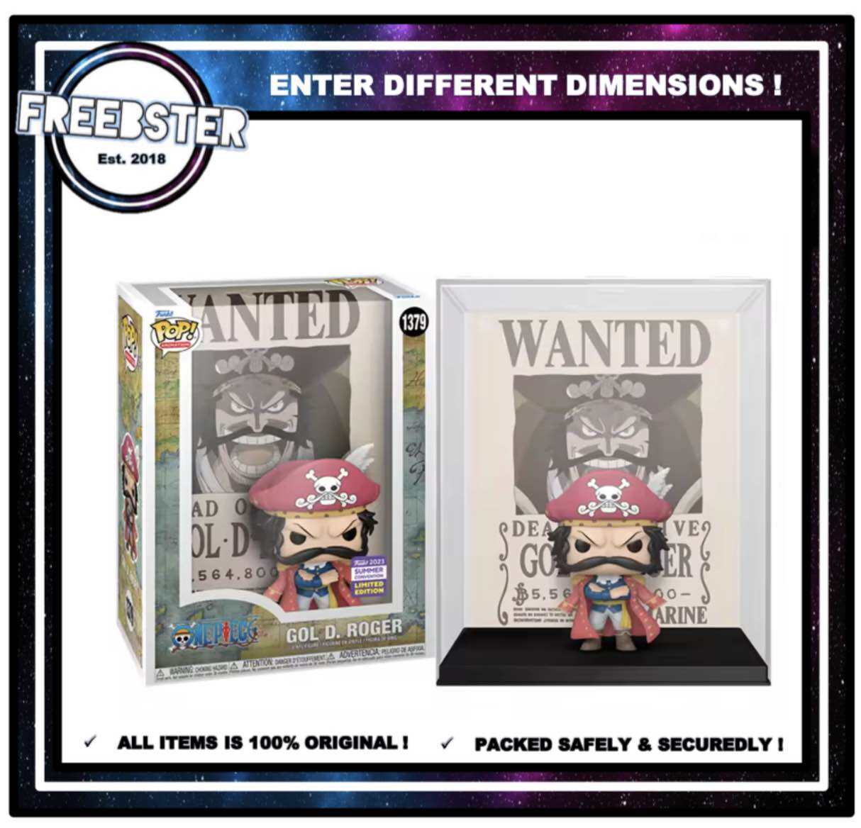 Gol D shops Roger Funko Pop Poster SDCC