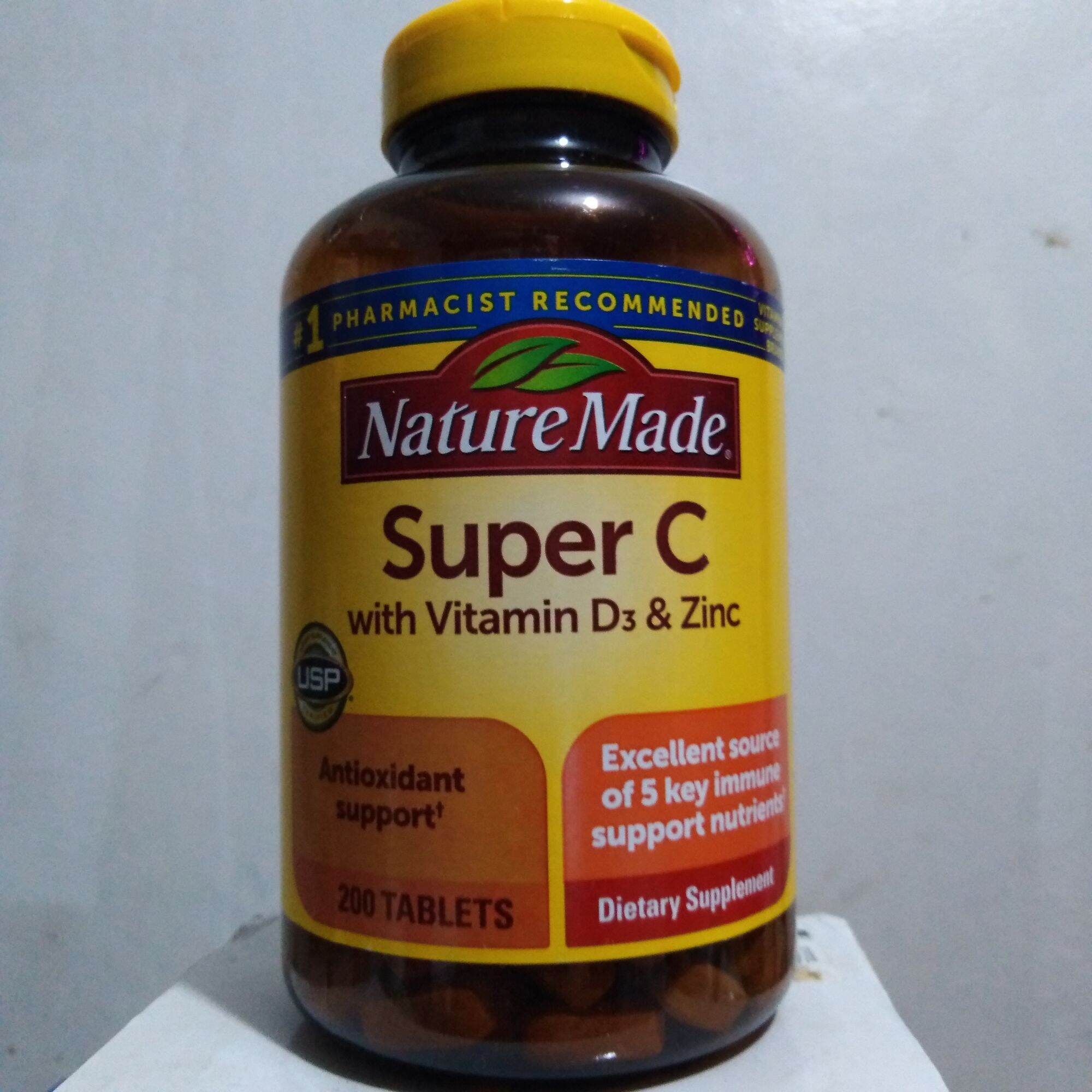 Nature Made Super C with Vitamin D3 & Zinc 200 tablets Lazada PH