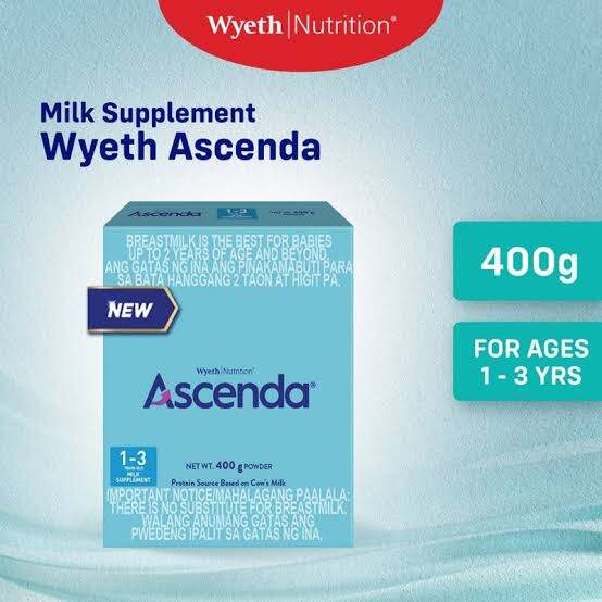 Ascenda Milk Supplement for Children 1 to 3 Years Old 400g