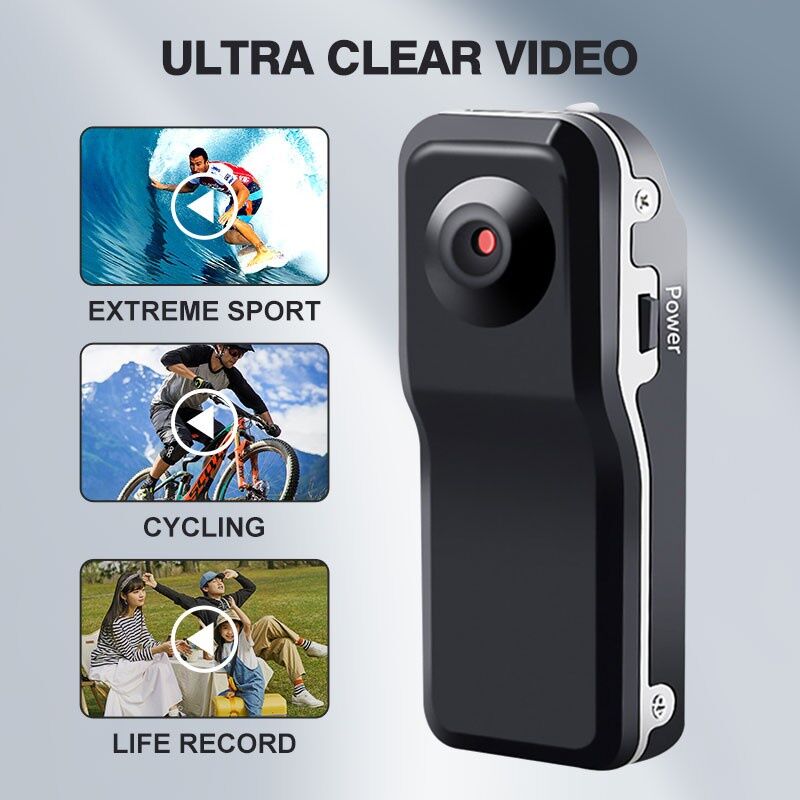 Compact Action Camera for Sports, Vlogging, and Motorcycle Use