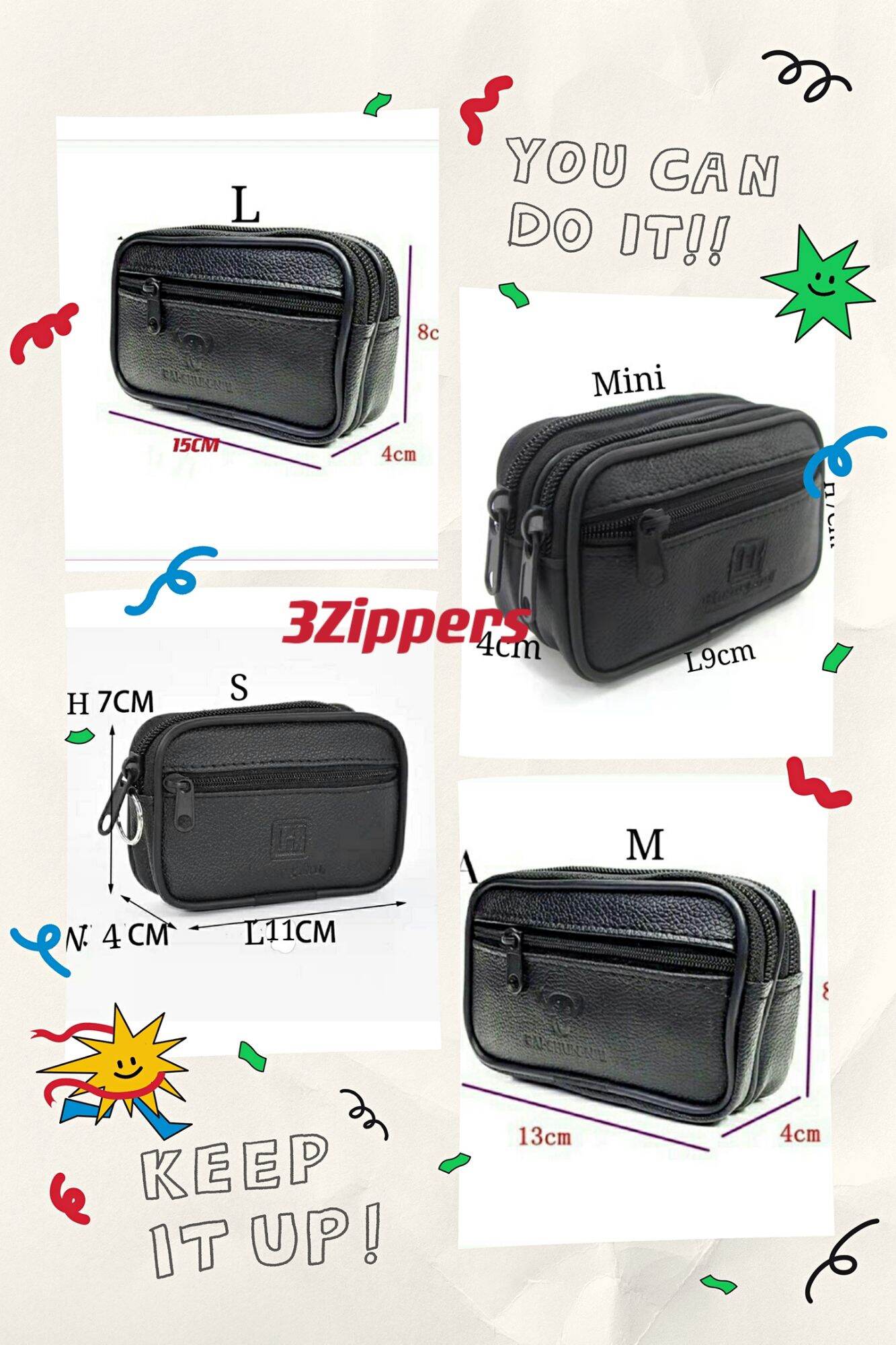 OK Hot Item Zipper Wallet for Men/Women with Belt Attachment