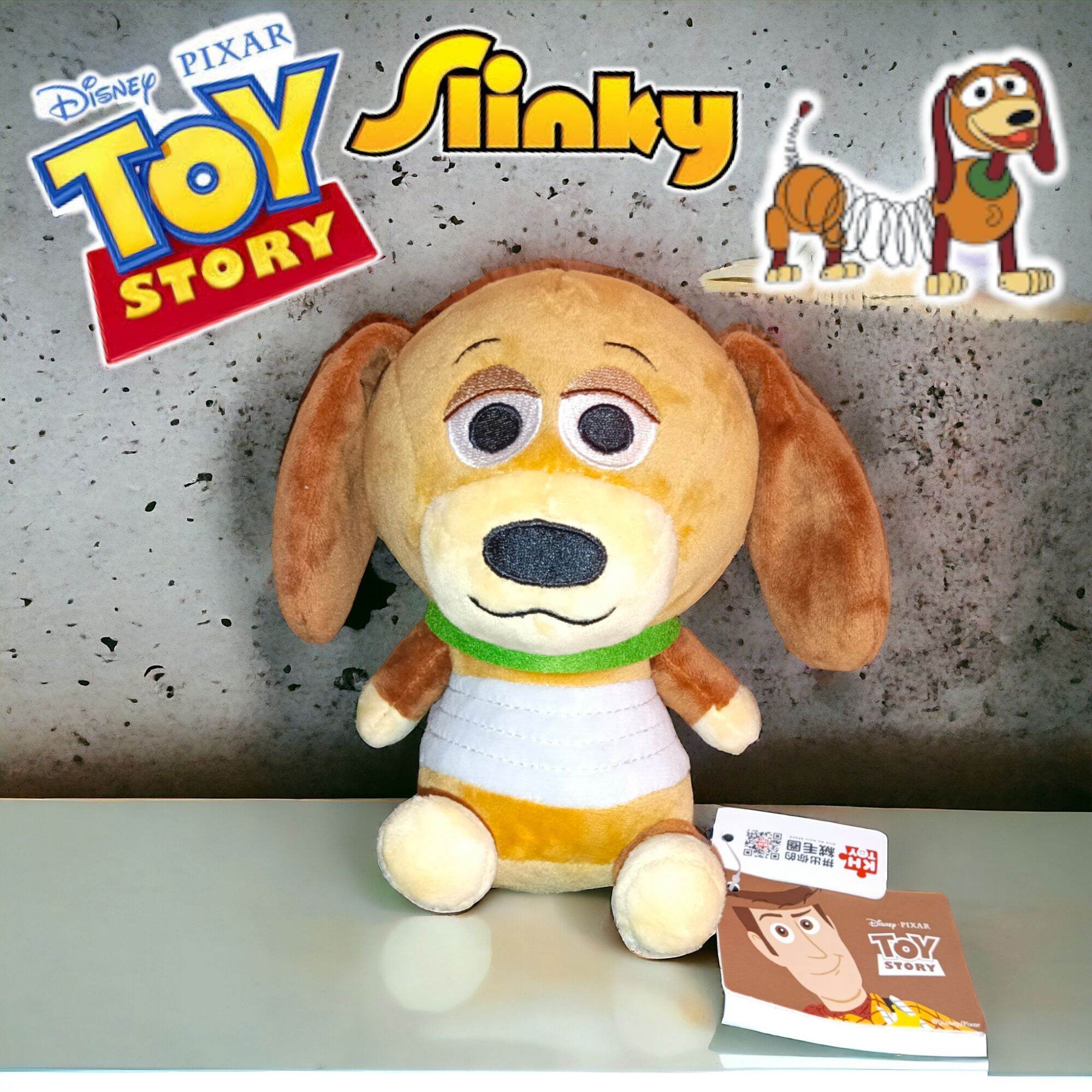 NEW Toy Story Slinky Dog Plush Toy Paper Tag (7 inches) Durable