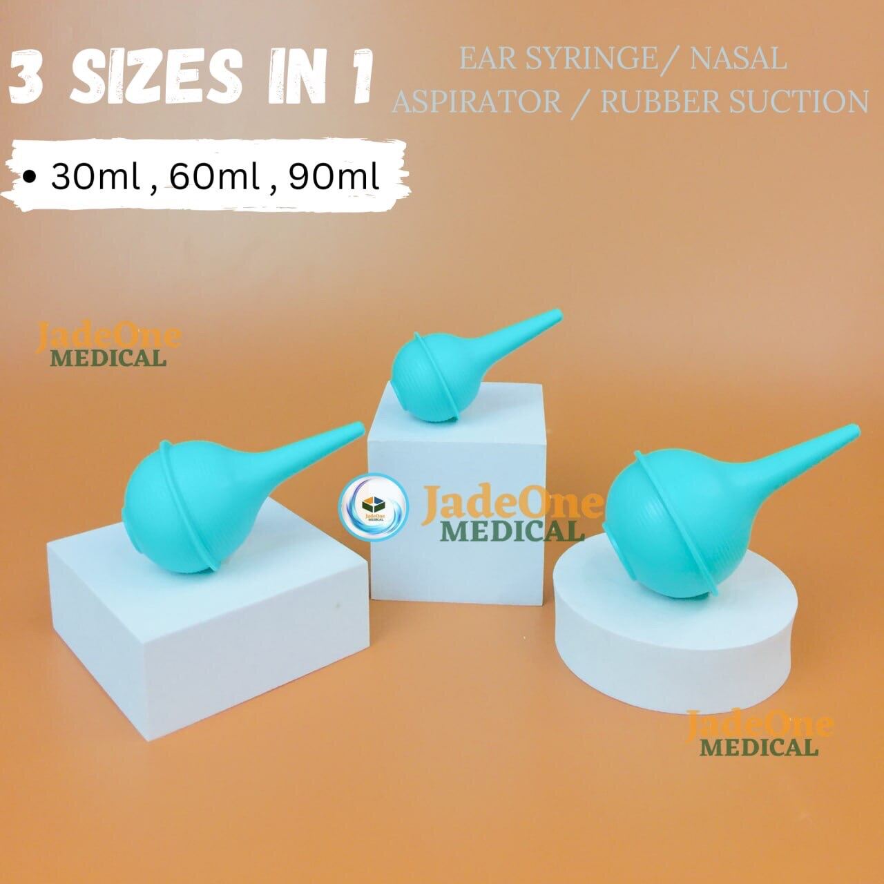 SURGITECH Ear Syringe/ Nasal Aspirator / Rubber Suction (30ml,60ml,90ml