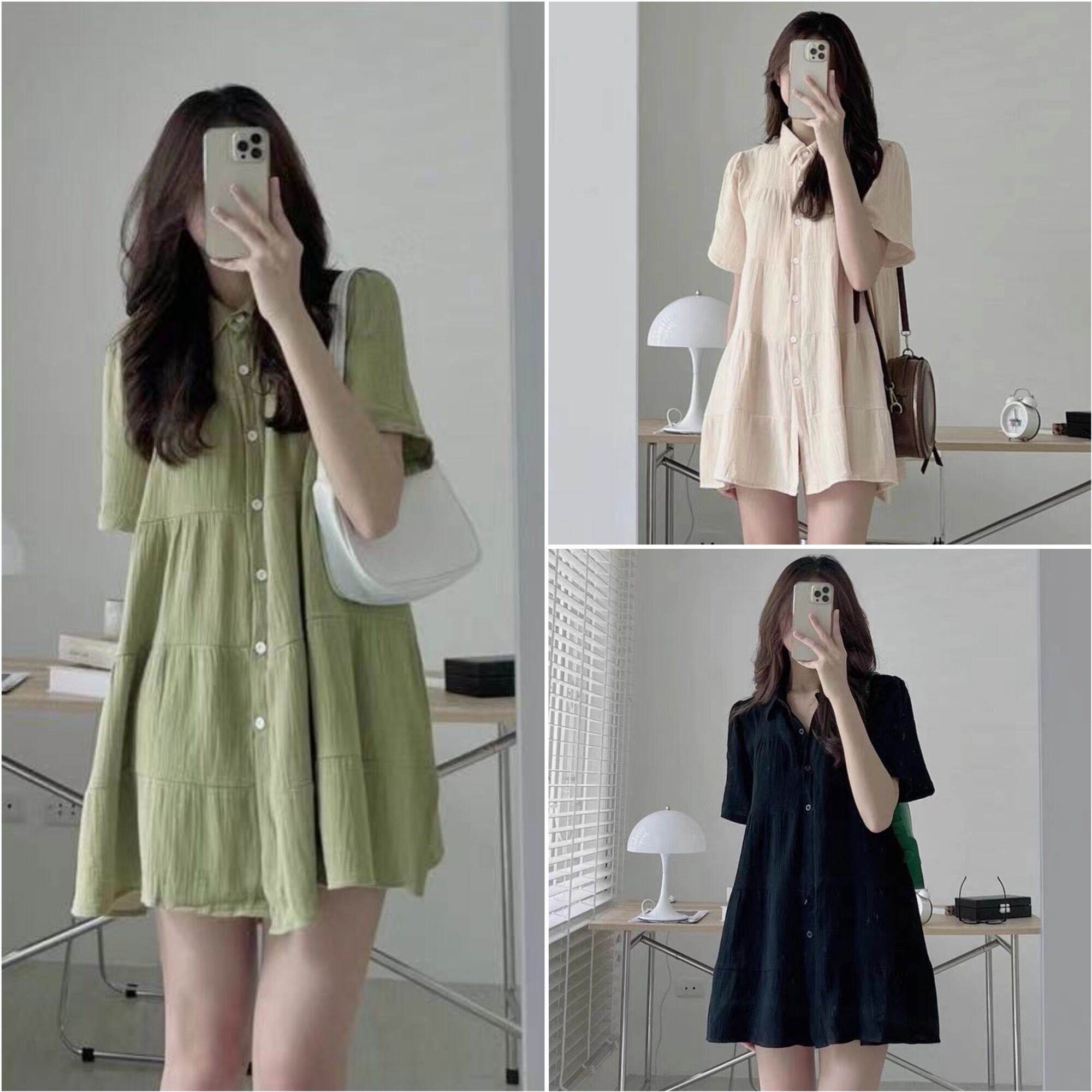 Korean Plain Polo Mini Doll Dress 23018 Lazada PH