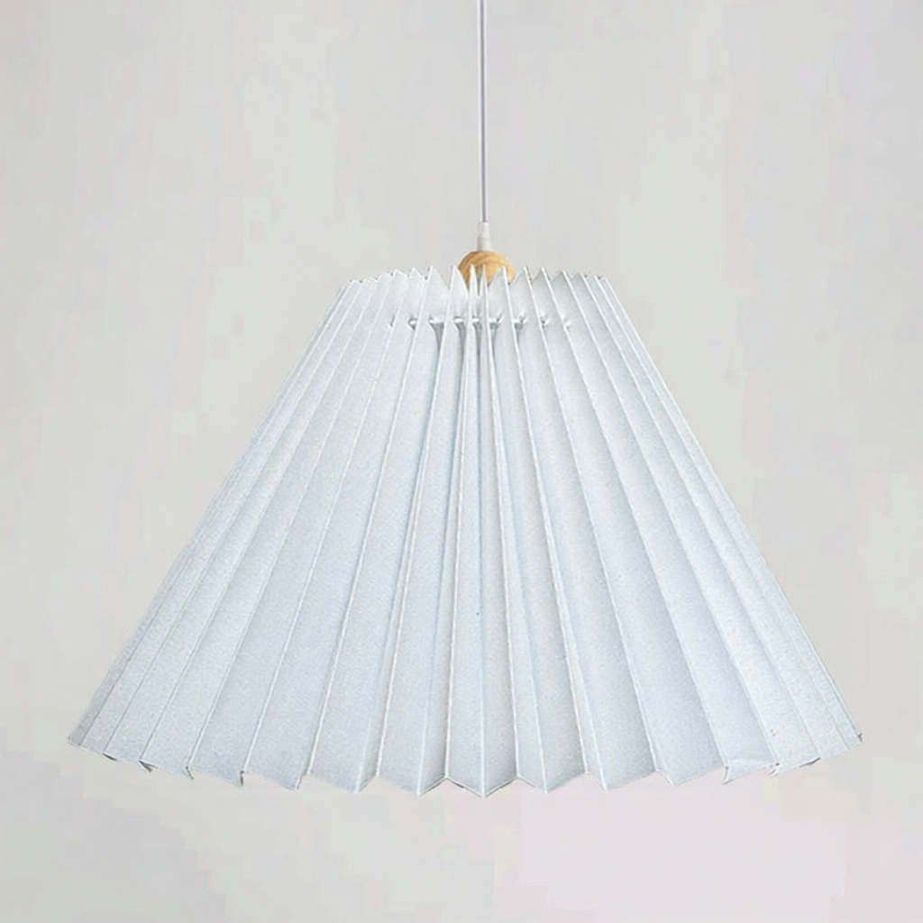 Retro Pleated Fabric Lampshade Accessory