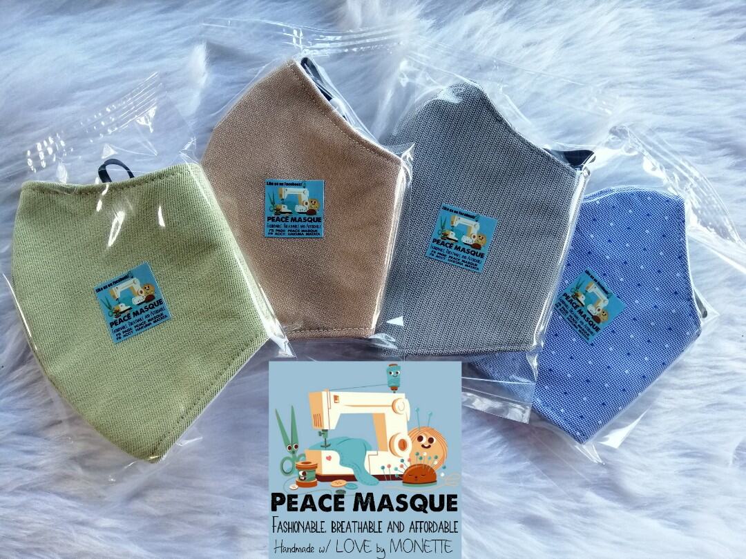 Set of 4 washable and reusable DepEd face masks by PEACE MASQUE Lazada PH