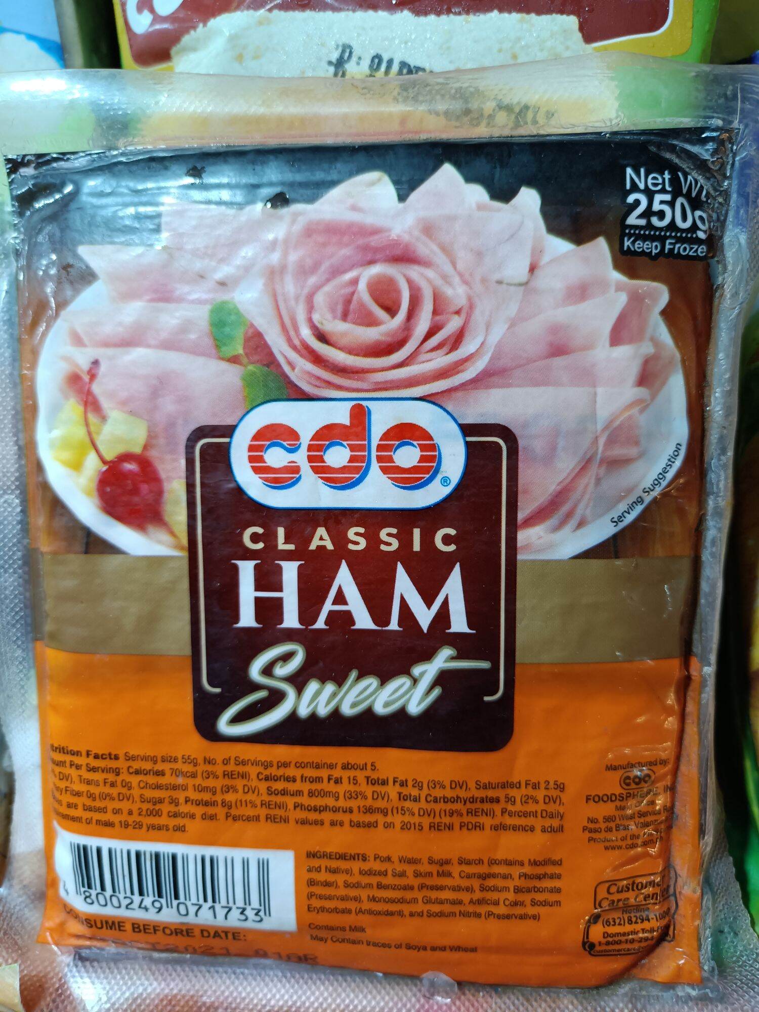 Cdo Classic Sweet Ham 250g Lazada Ph 5535