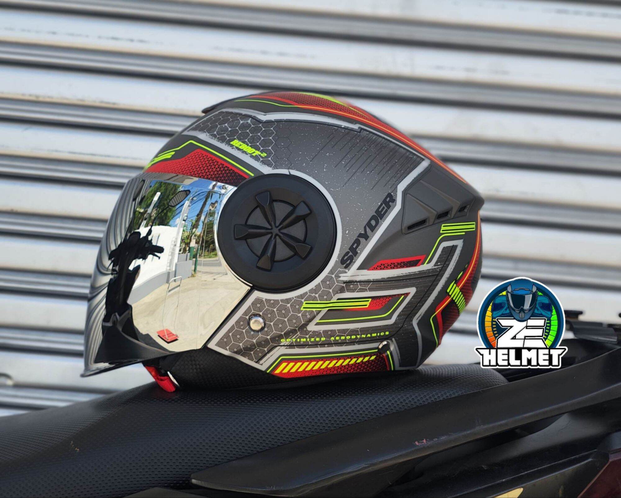 Motorcycle Spyder Reboot Helmet Spyder Reboot P S0 V2 Open Face