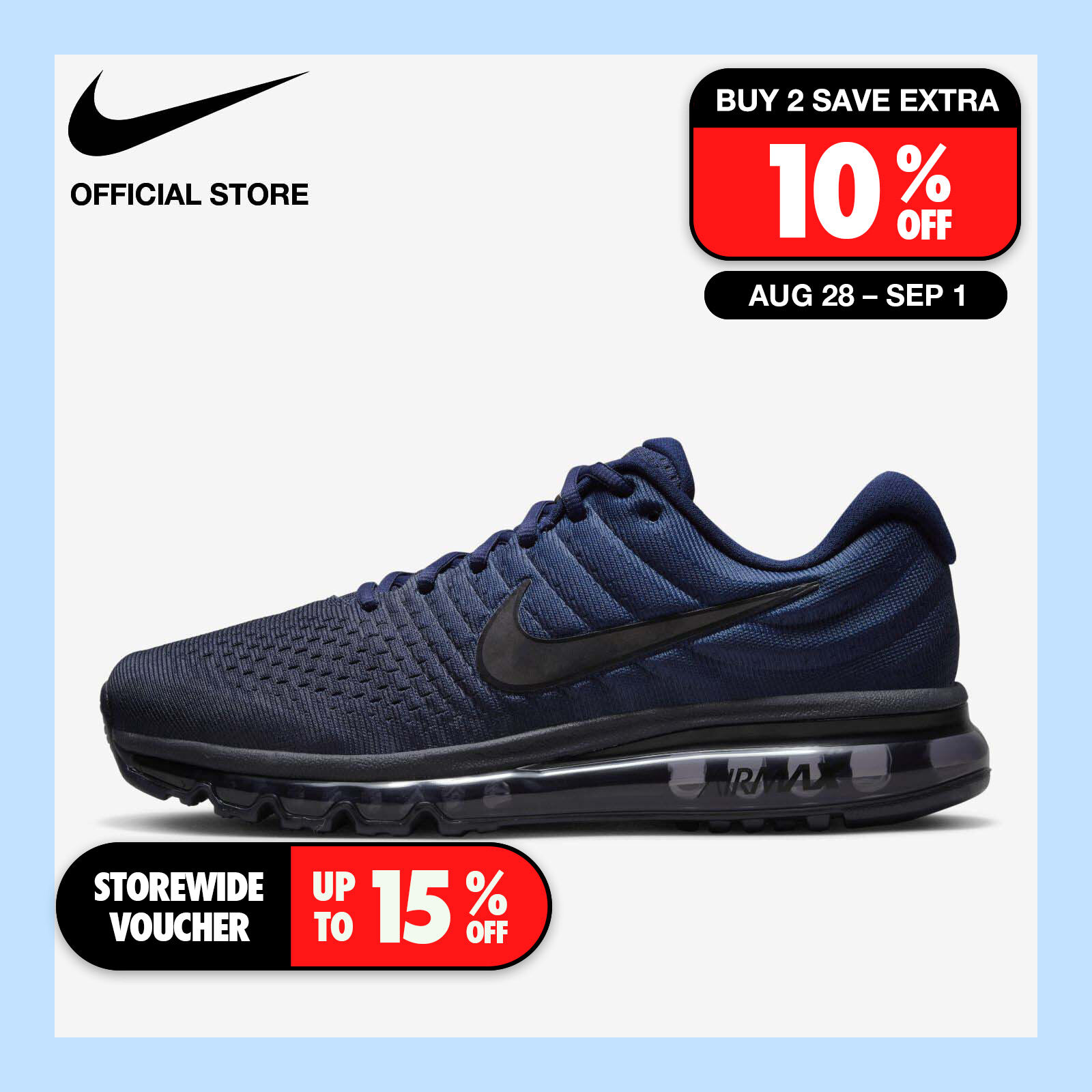 Nike Men's Air Max 2017 Shoes - Binary Blue