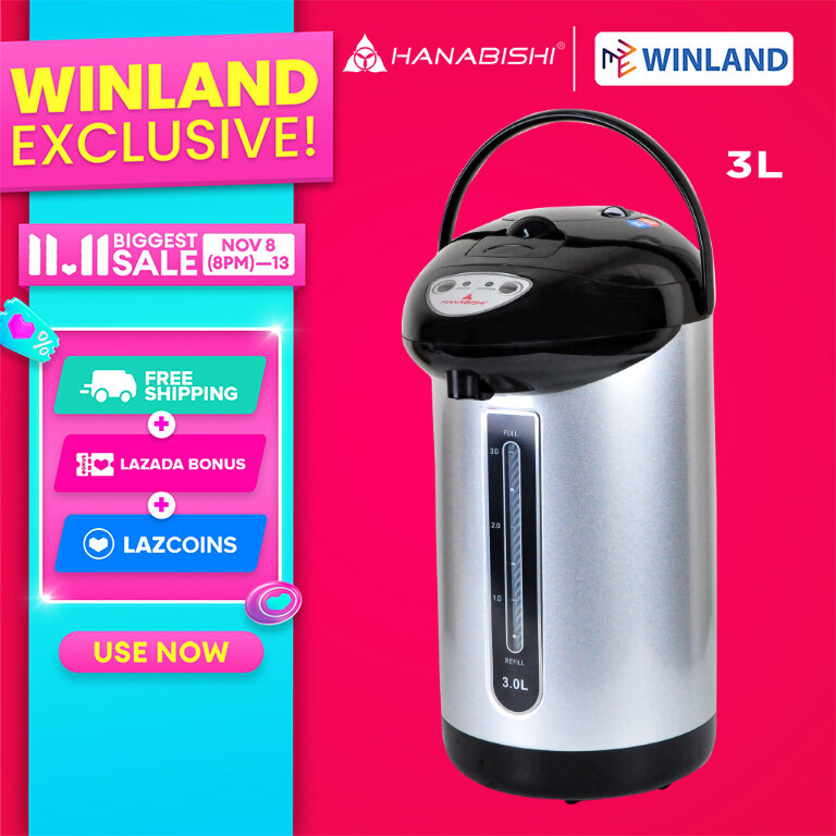 Winland 3.0L Electric Airpot Water Dispenser with Auto Pump