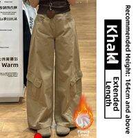 YIFANSHI | Retro High Waist Petite Loose Slim Fit Cargo Pants