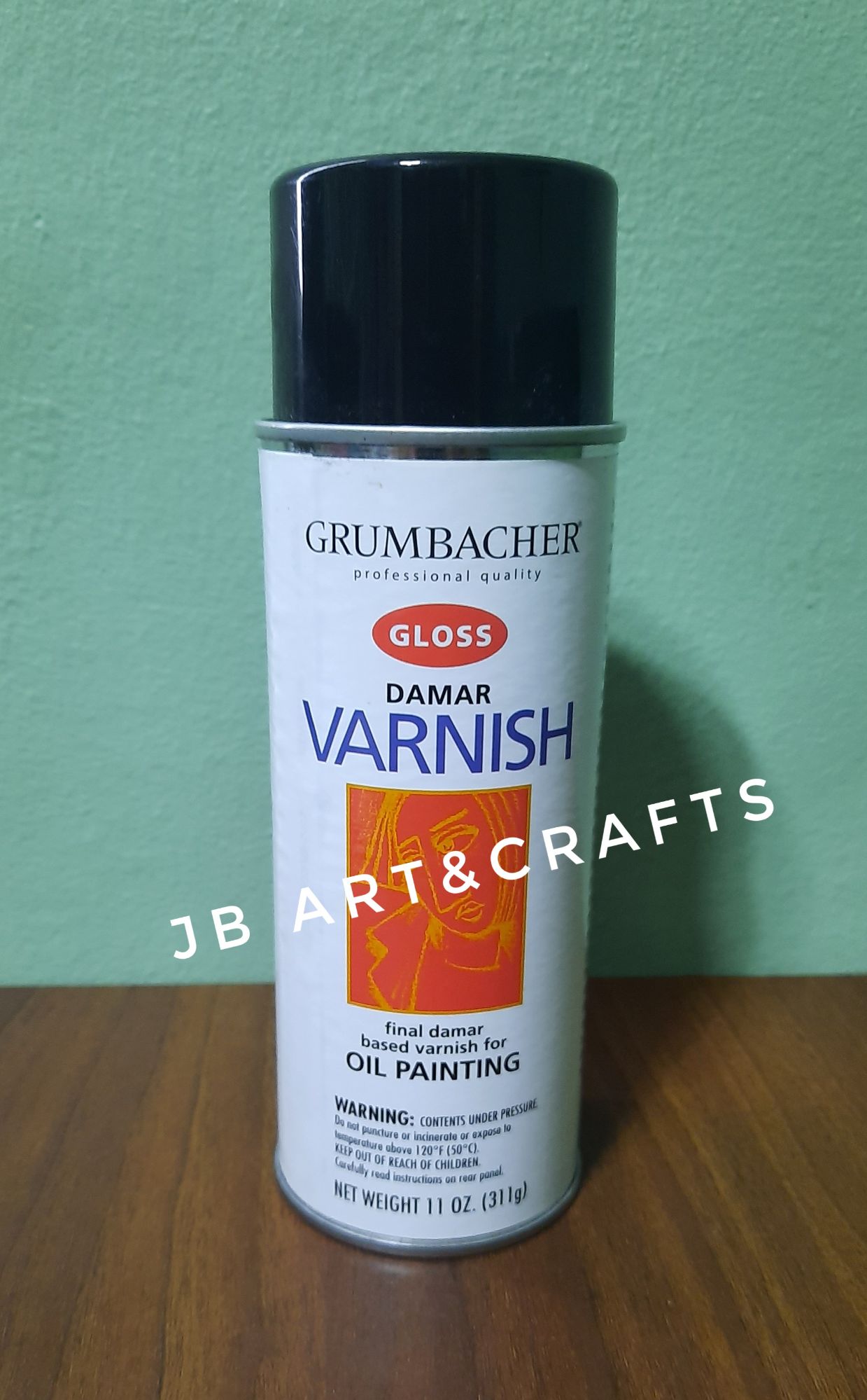 Grumbacher Pro Gloss Spray Varnish, 11oz Can