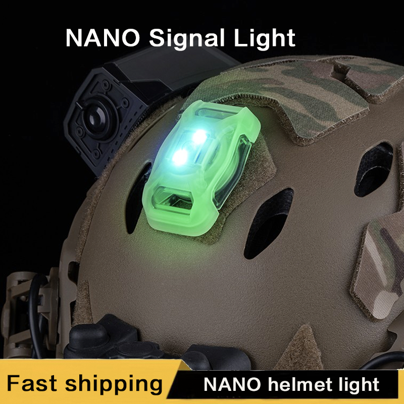 Outdoor Sports Airsoft Helmet Strobe Light – IR & Multi-Color Beacon With Hook-and-Loop Base For Fast Helmets