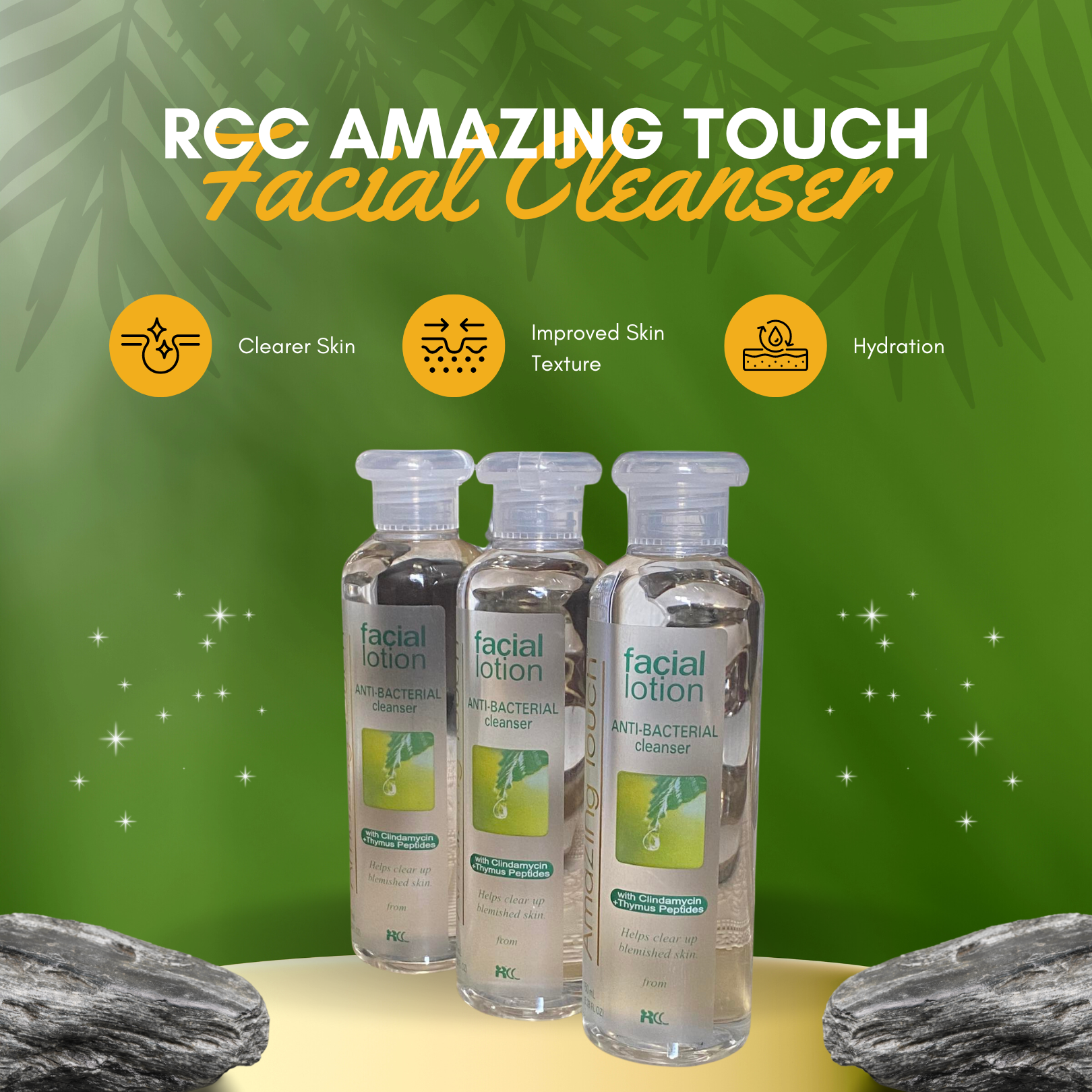 RCC Amazing Touch Facial Lotion Cleanser 3pcs