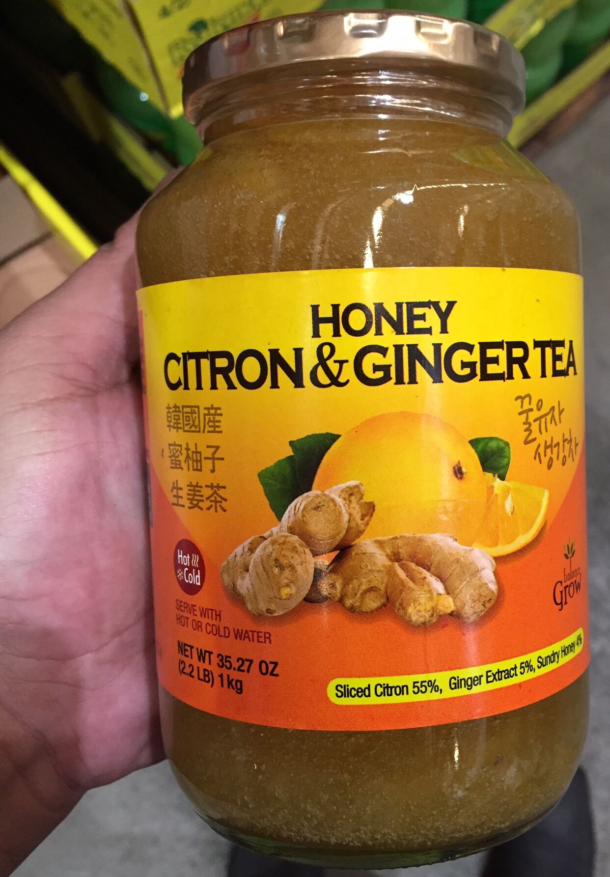 Honey Citron and Ginger Tea 1kg (imported korean made) Lazada PH
