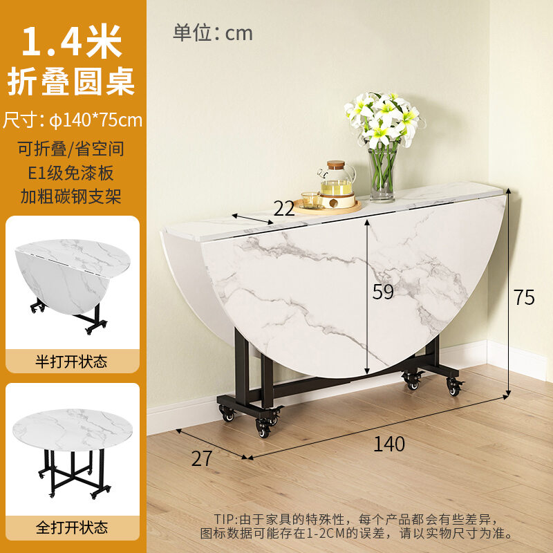 Foldable Dining Table For Home Small Apartment Foldable Dining Table Minimalist Restaurant