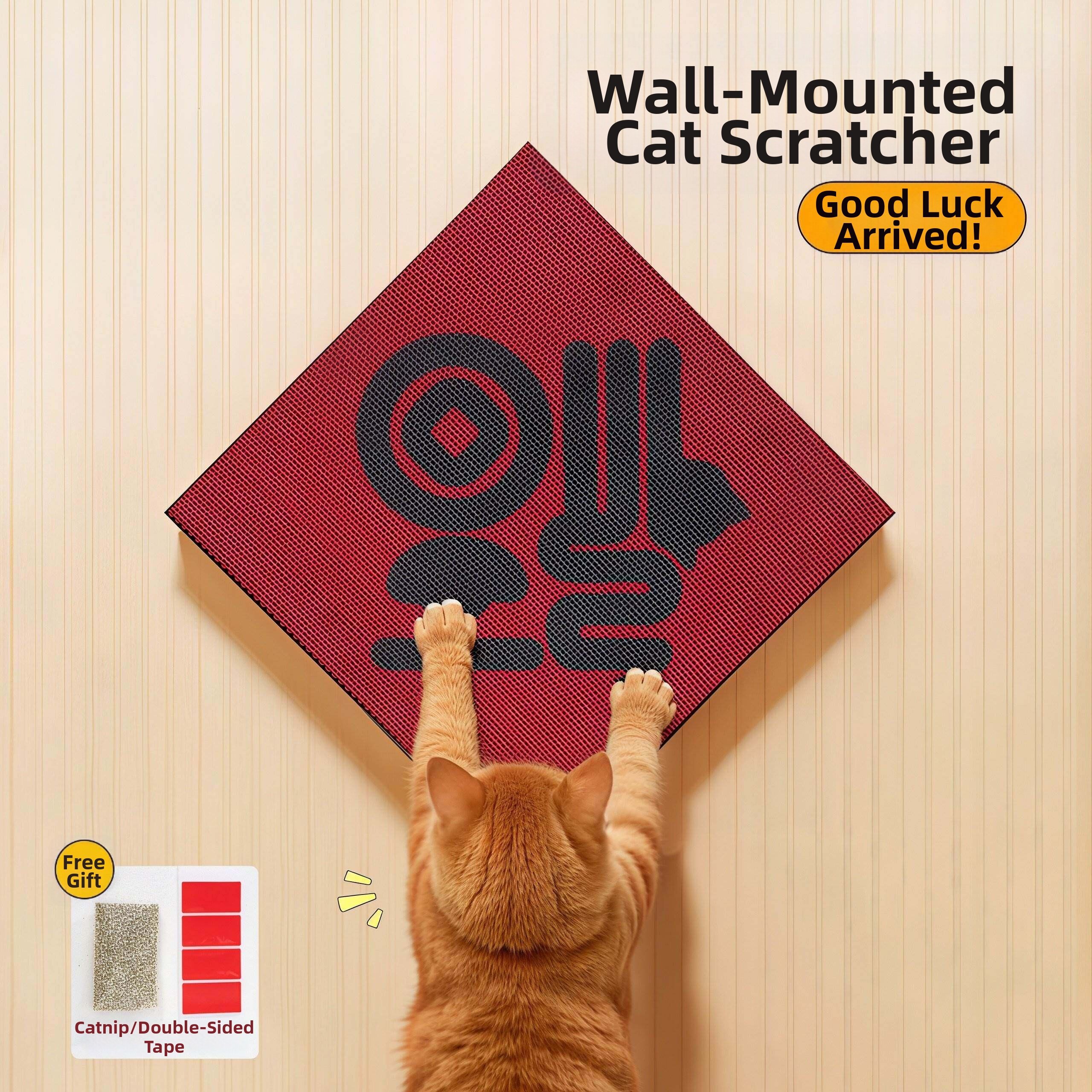PH | Red Lucky Cat Scratch Board for New Year Wear-Resistant Stand - Brand PH Presyo 1,651 Piso*Libreng Shipping