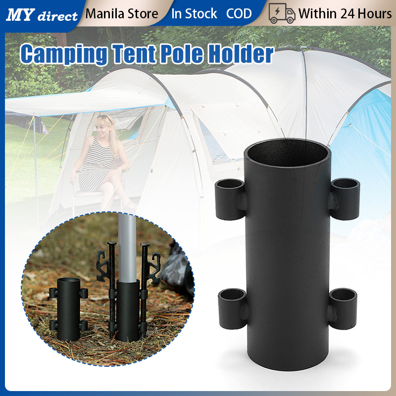 Stainless Steel Awning Rod Holder Outdoor Windproof Hiking Canopy
