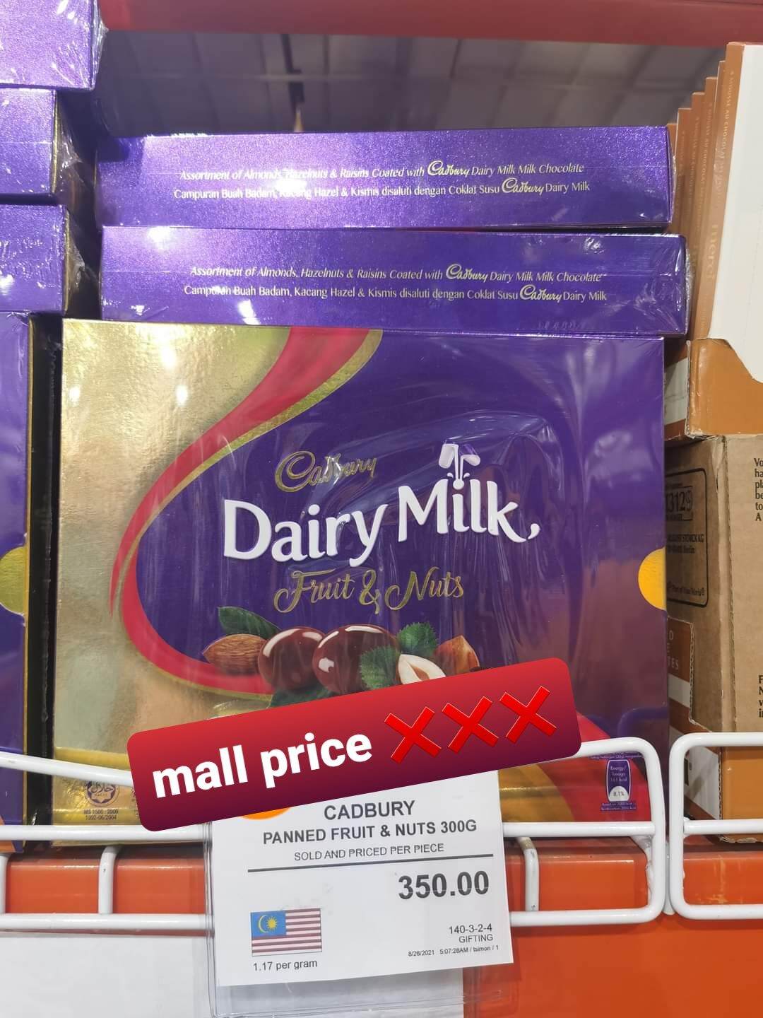 Cadbury panned almond / fruit & nuts 300g Lazada PH