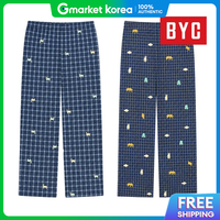 BYC | Byc Mens 40S Pure Cotton Plaid Cropped Pajama Bottoms Homewear (1-Pack) 3014