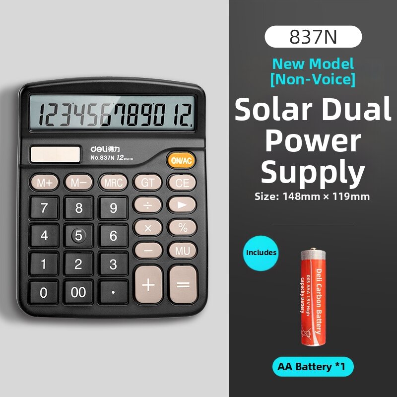 deli | Voice & Solar Powered Portable Calculator