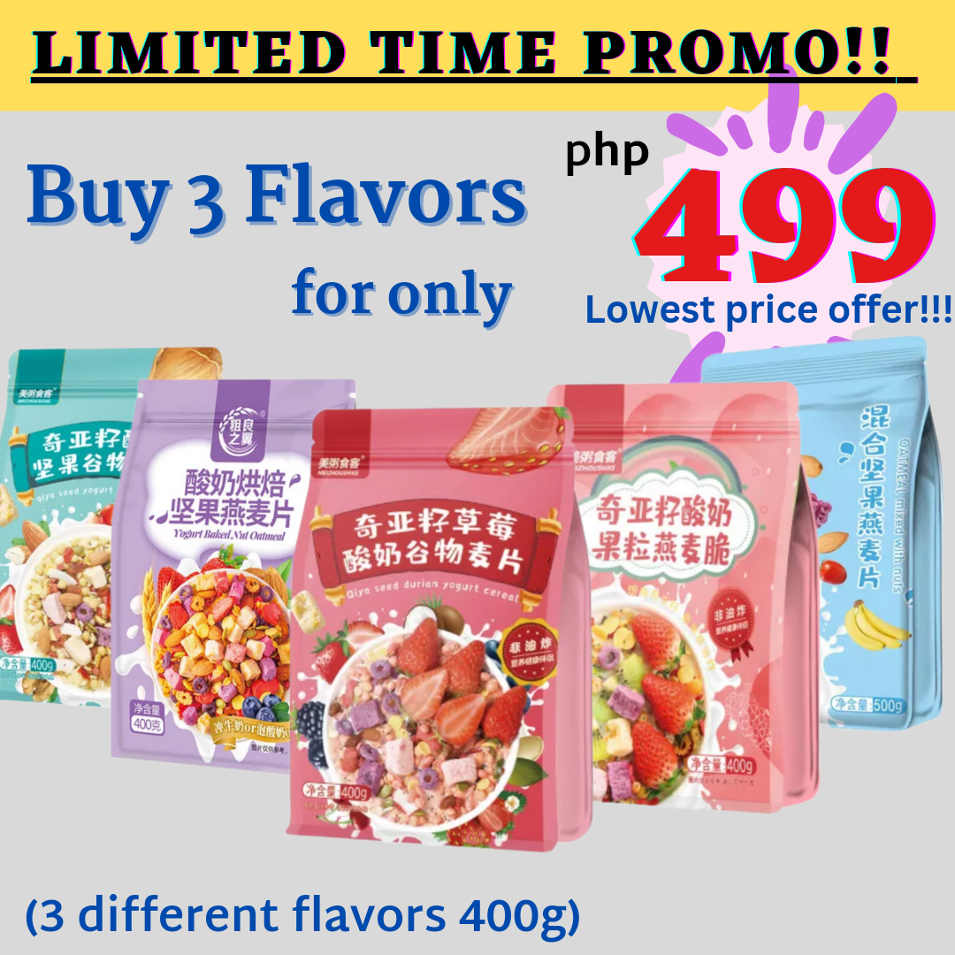 (Buy 3 Flavors)400g Konnie Diet Cereal Mixed Fruit yogurt Oatmeal ...