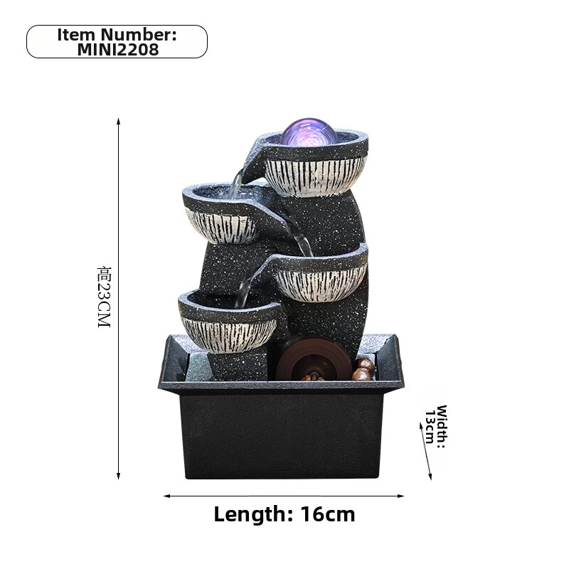 SHUIZHIMIAO | Luxurious Feng Shui Indoor Water Fountain Decor