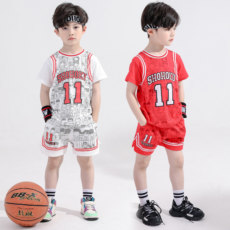 SLAM DUNK Cosplay Costume Kainan School No. 6 SOICHIRO JIN Basketball  Jersey + Shorts Suit Sportswear Team Uniform