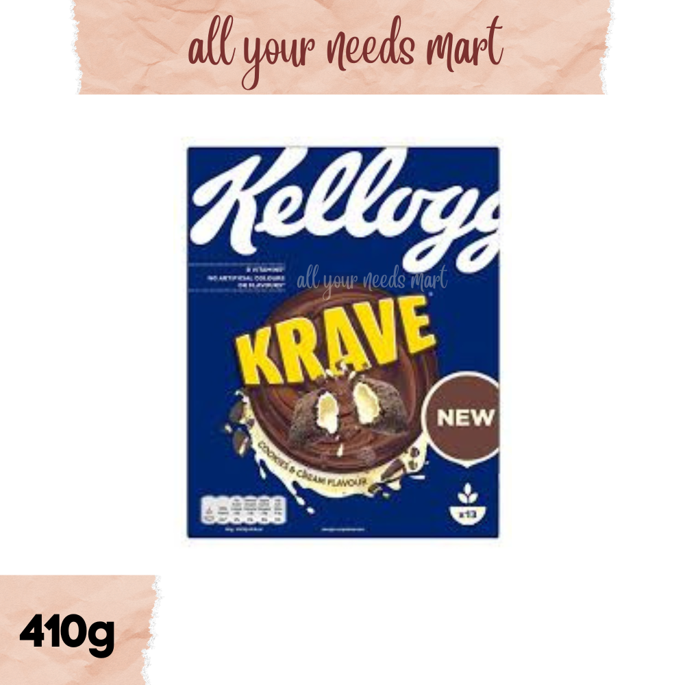 Kellogg’s ♡ Krave Cookies and Cream Cereal 410g Lazada PH
