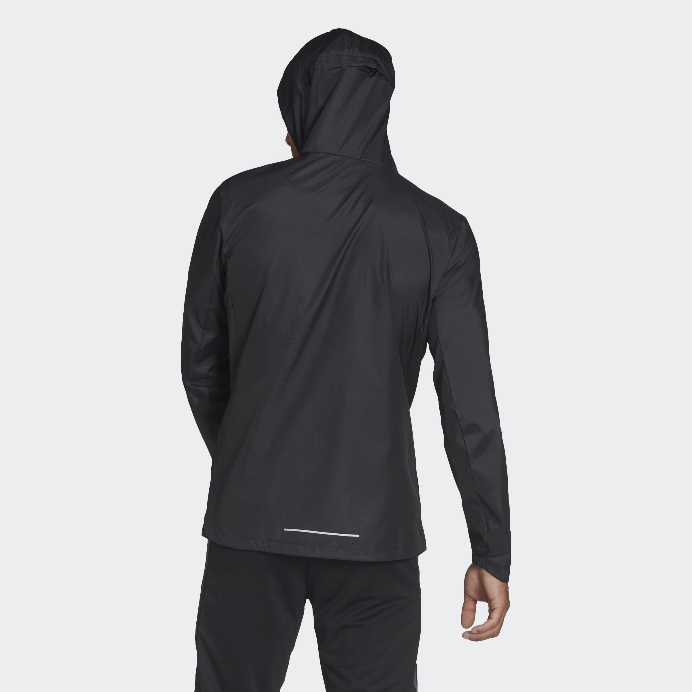 adidas Men Black Own The Run Jacket H58592 (Black/Reflective Silver ...