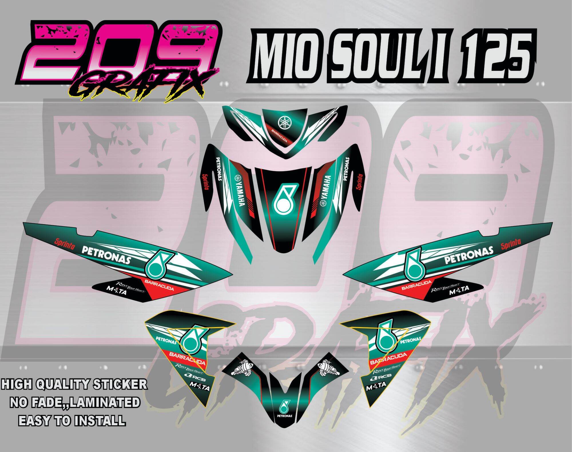 MIO SOUL I 125 FULL BODY DECALS | Lazada PH