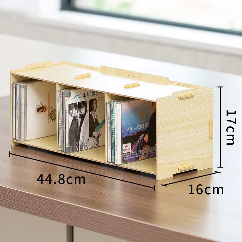 Lilong Wooden Large Capacity CD Storage Box Stackable CD Rack DVD Disc lilong-wooden-large-capacity-cd-storage-box-stackable-cd-rack-dvd-disc