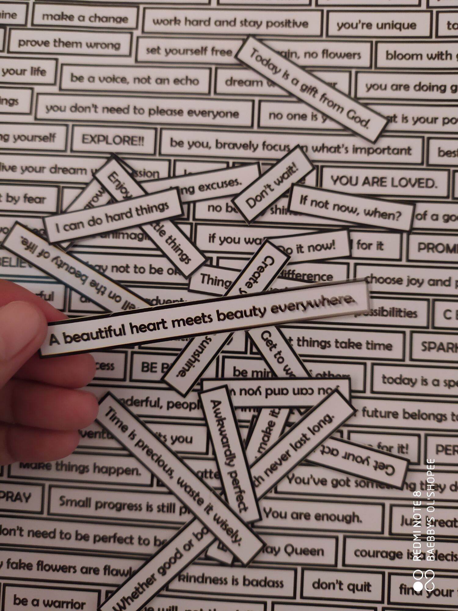 Motivational/Inspirational Quote Sticker Lazada PH