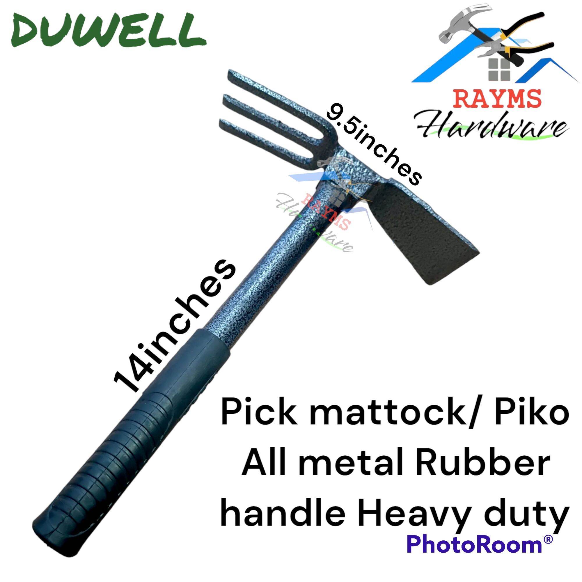 Pick ⛏️ mattock/Piko all metal Rubber handle Heavy duty Lazada PH