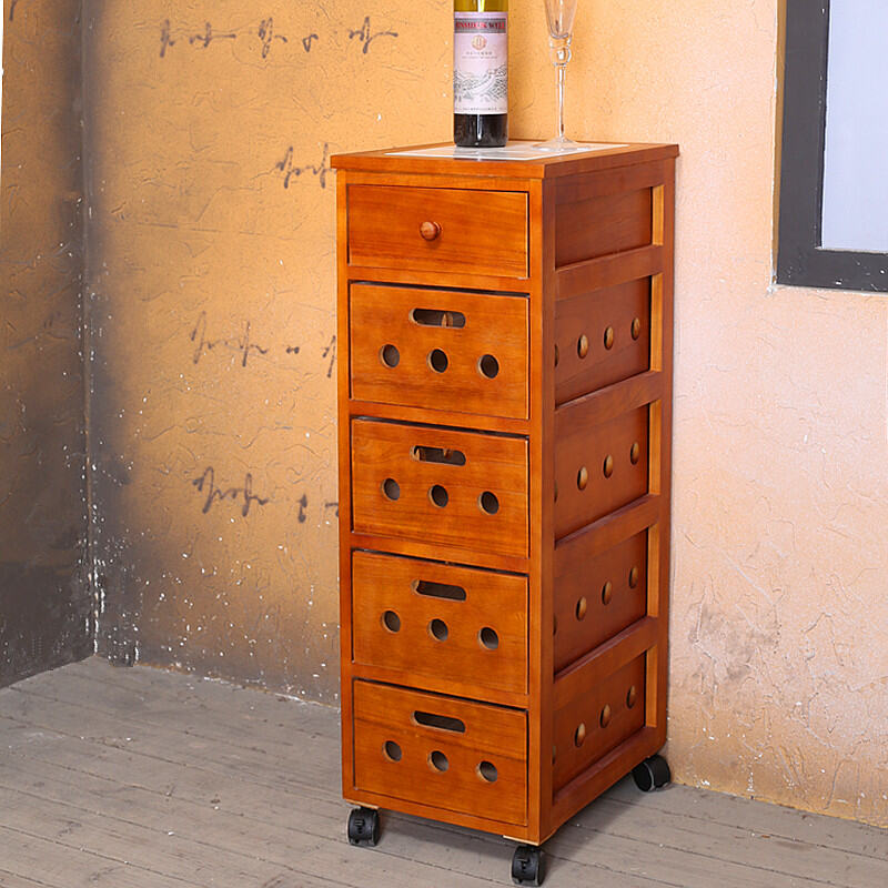 American Modern Minimalist Sideboard Tea Locker Mobile Storage