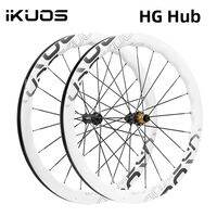 iKUOS | Carbon Fiber Wave Pattern Road Disc Brake Carbon Spoke Ratchet Wheel Set