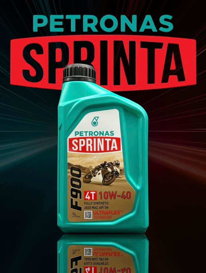 PETRONAS Sprinta F900 10W-40 Fully Synthetic Engine Oil Engineered