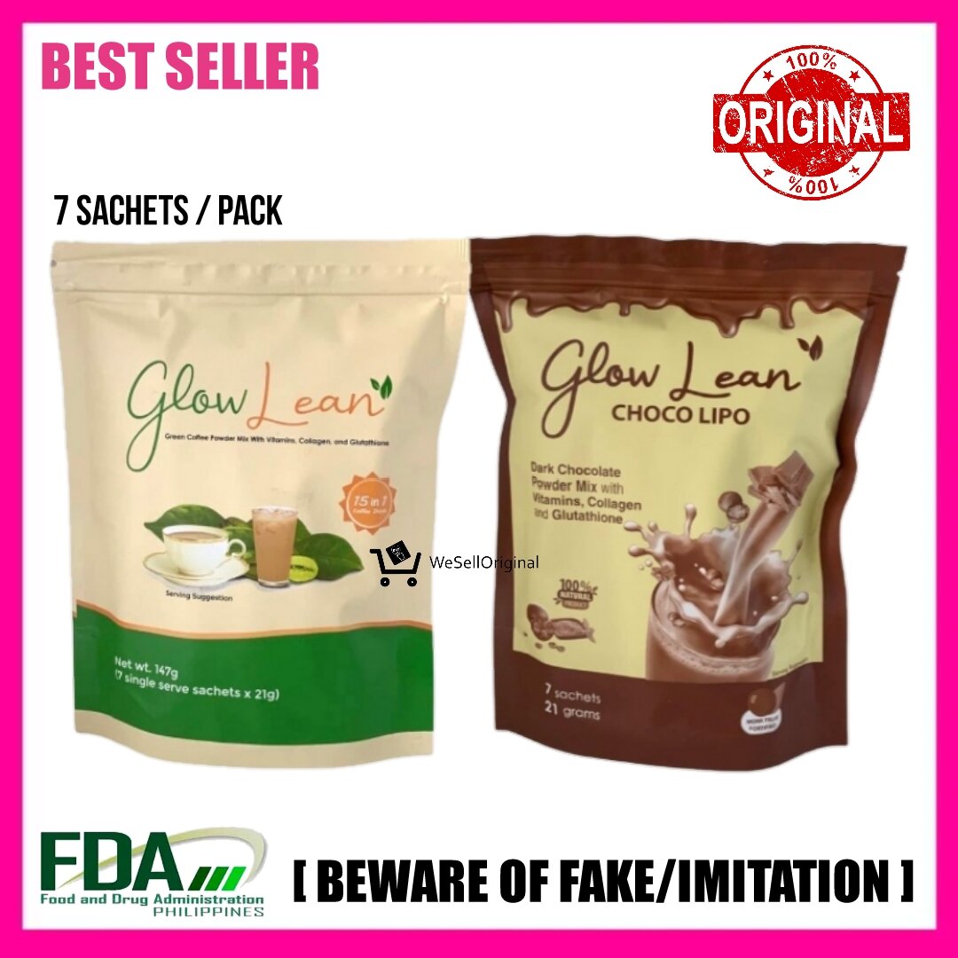 GLOW LEAN COFFEE CHOCO LIPO (7 SACHETS PER PACK) 100% ORIGINAL | Lazada PH