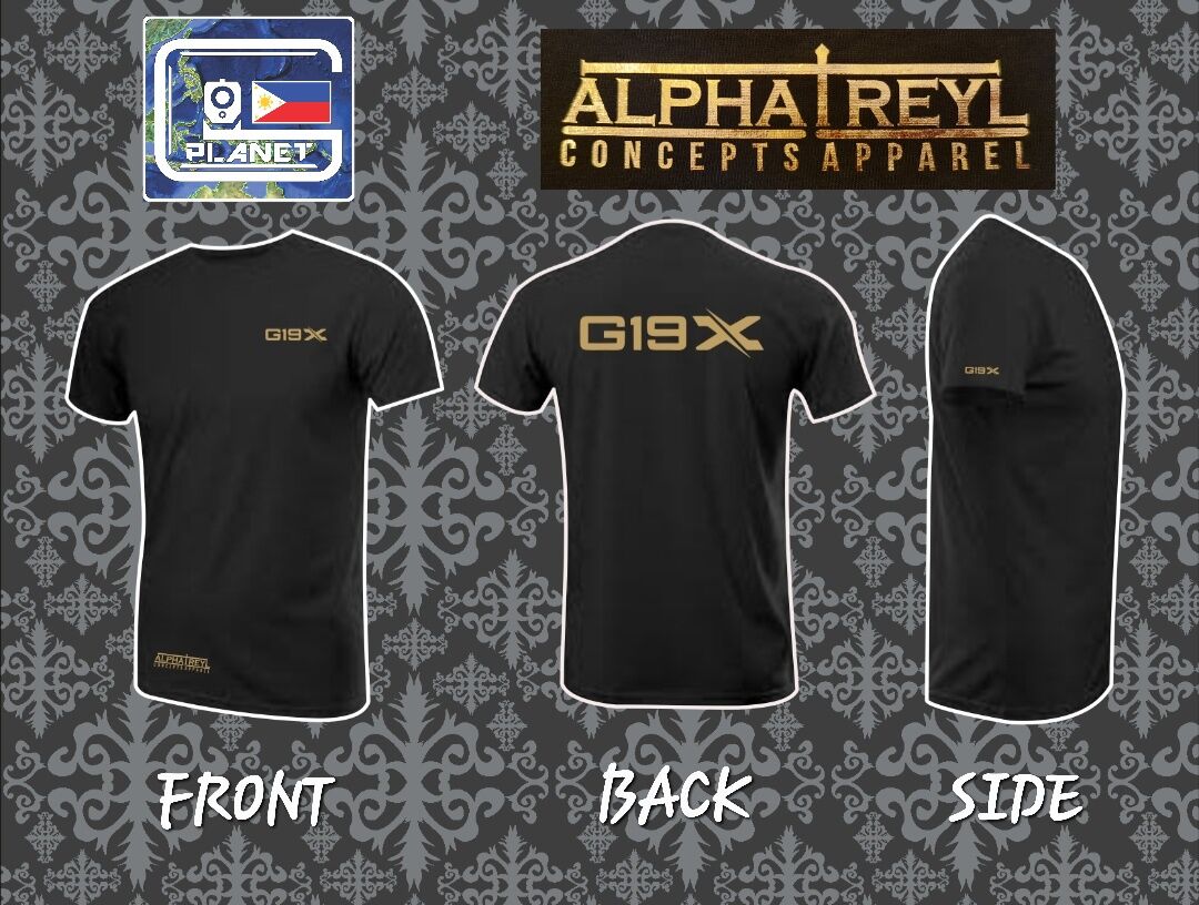 GlockConcept G19X TShirt in Black Or White  Alphatreyl Concepts Apparel gplanet. 