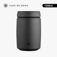 CAFEDE KONA Stainless Steel Sealed Tank Stainless Steel Vacuum Sealed Canisters For Coffee BeansTea Kitchen Storage Containers