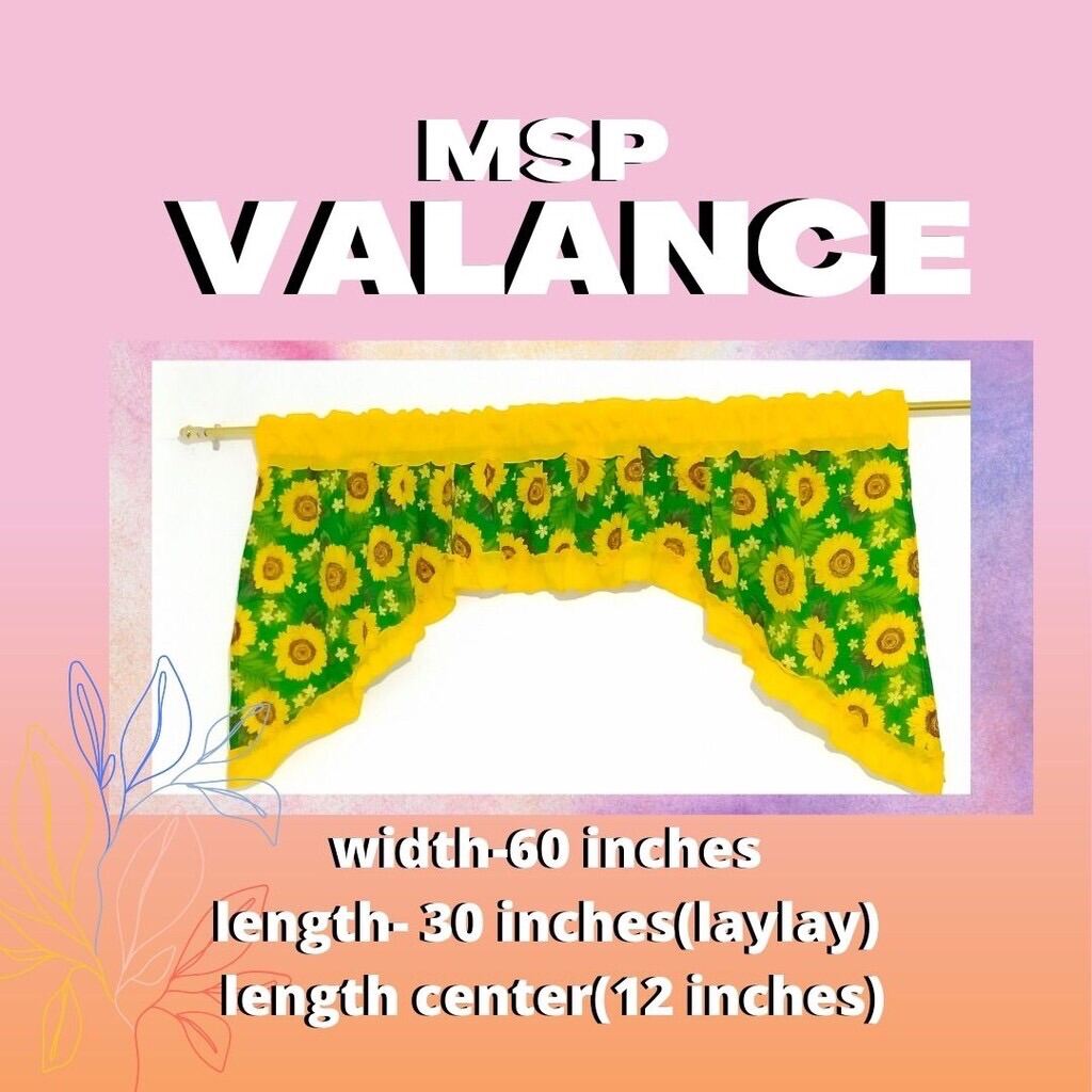 Sunflower Design MSP Curtain Lazada PH