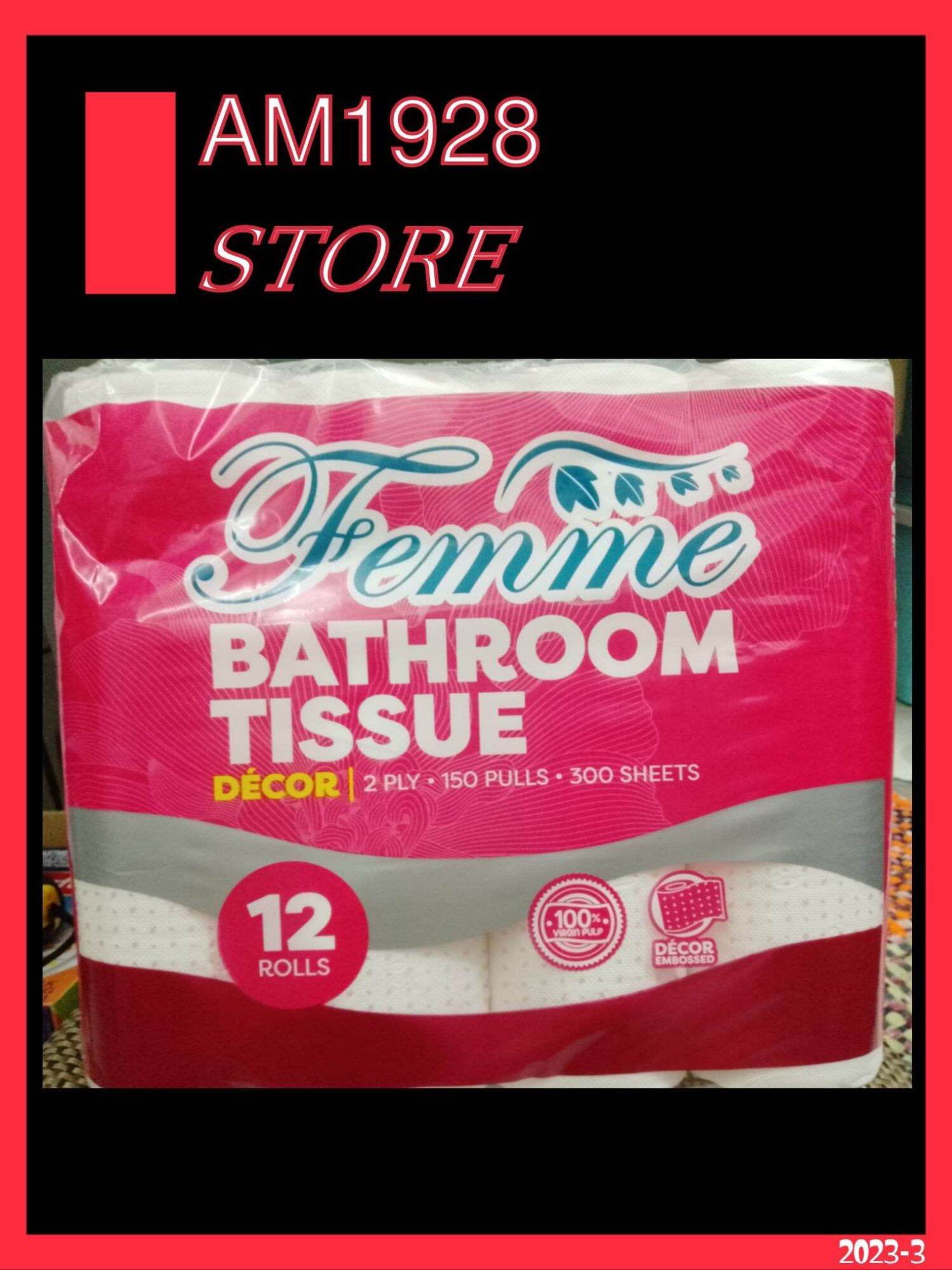 Femme Bathroom Tissue 1 pack (12 rolls, 2 ply) Lazada PH