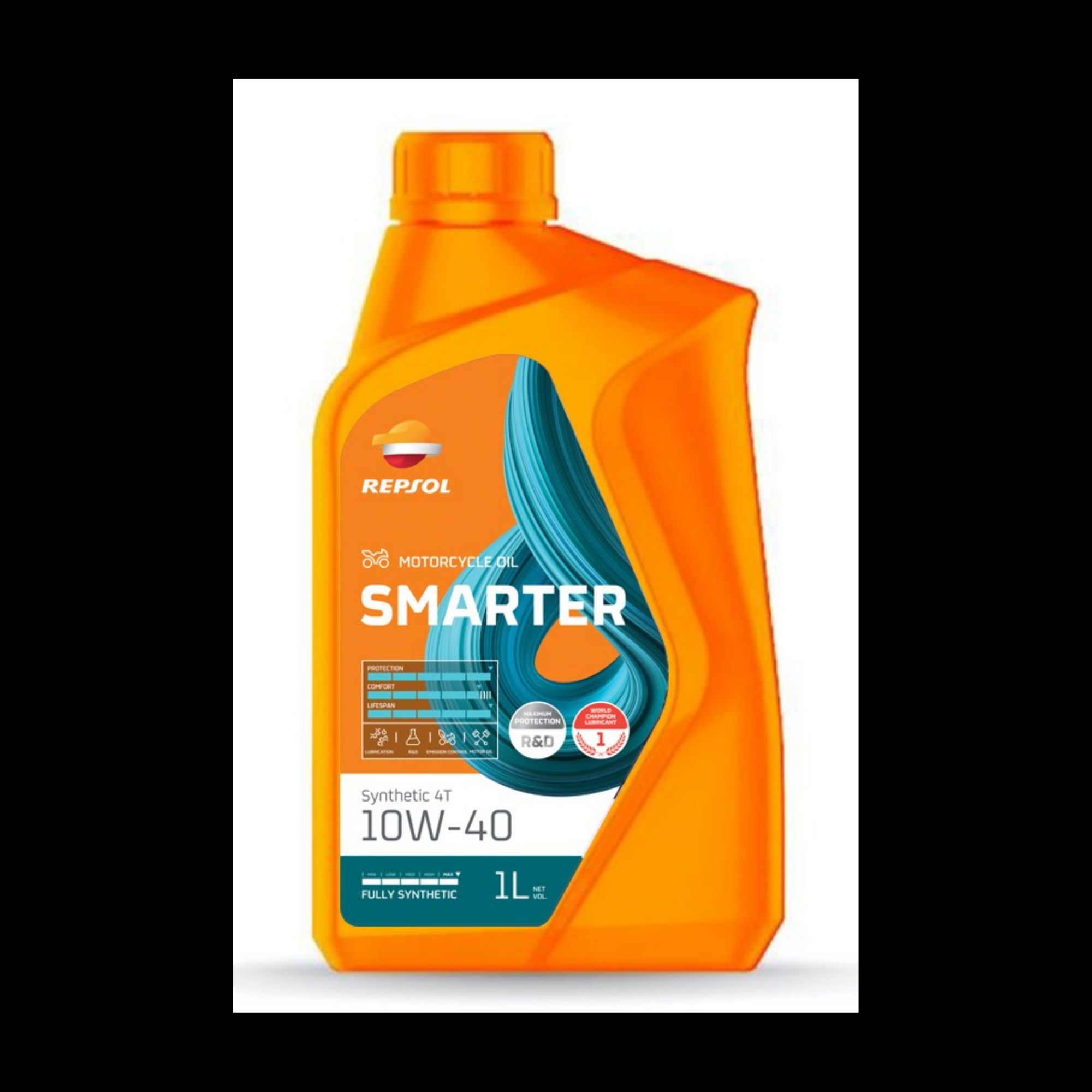 REPSOL Motorcycle OIL SMARTER 10W40 - Synthetic 4T - 1L