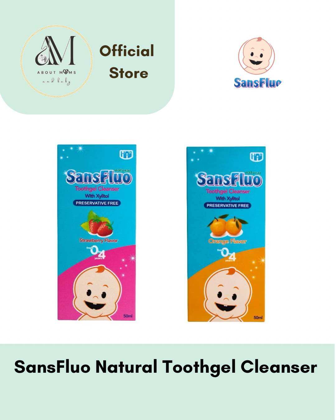 Sansfluo Natural Toothgel Cleanser 50ml New Packaging