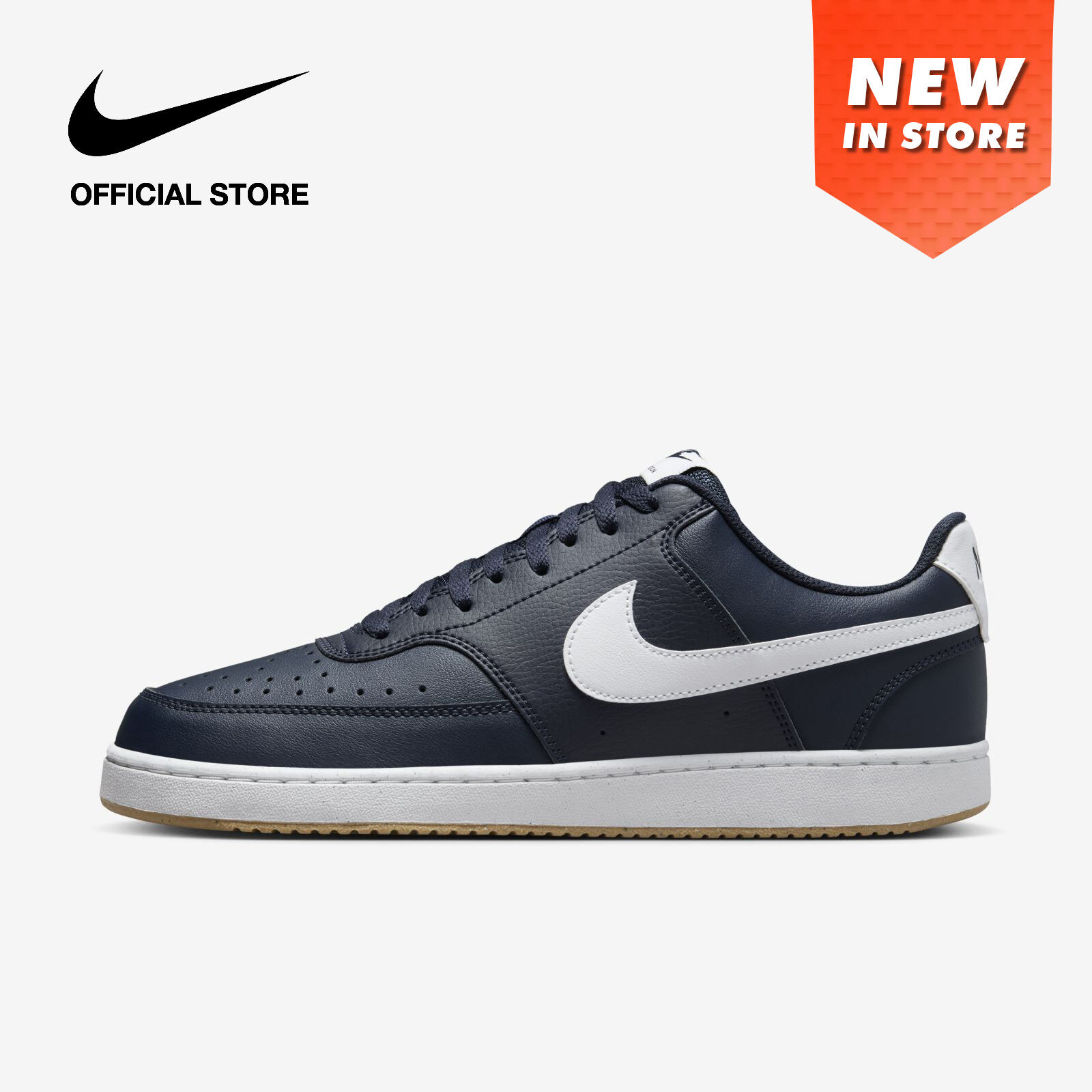 Discount on Nike  shoes - SKU: Nike Men's Court Vision Low Shoes - Obsidian