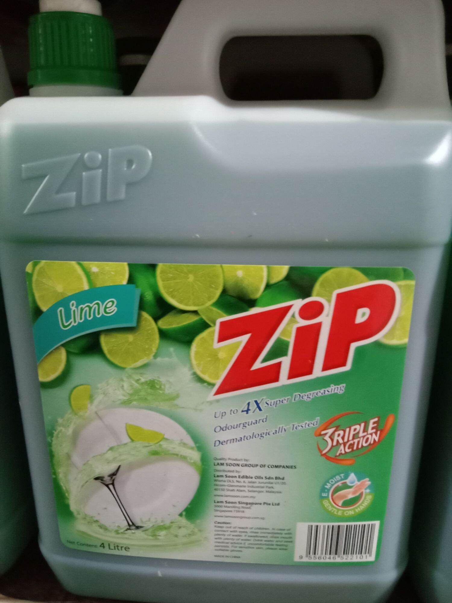 ZIP DISHWASHING LIQUID LIME 4L (MALAYSIA) 78966 Lazada PH